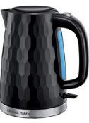 RRP £26.99 Russell Hobbs 26051 Cordless Electric Kettle Contemporary Honeycomb Design