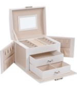 RRP £27.99 Songmics Jewellery Box Travel Jewellery Case Portable Organiser