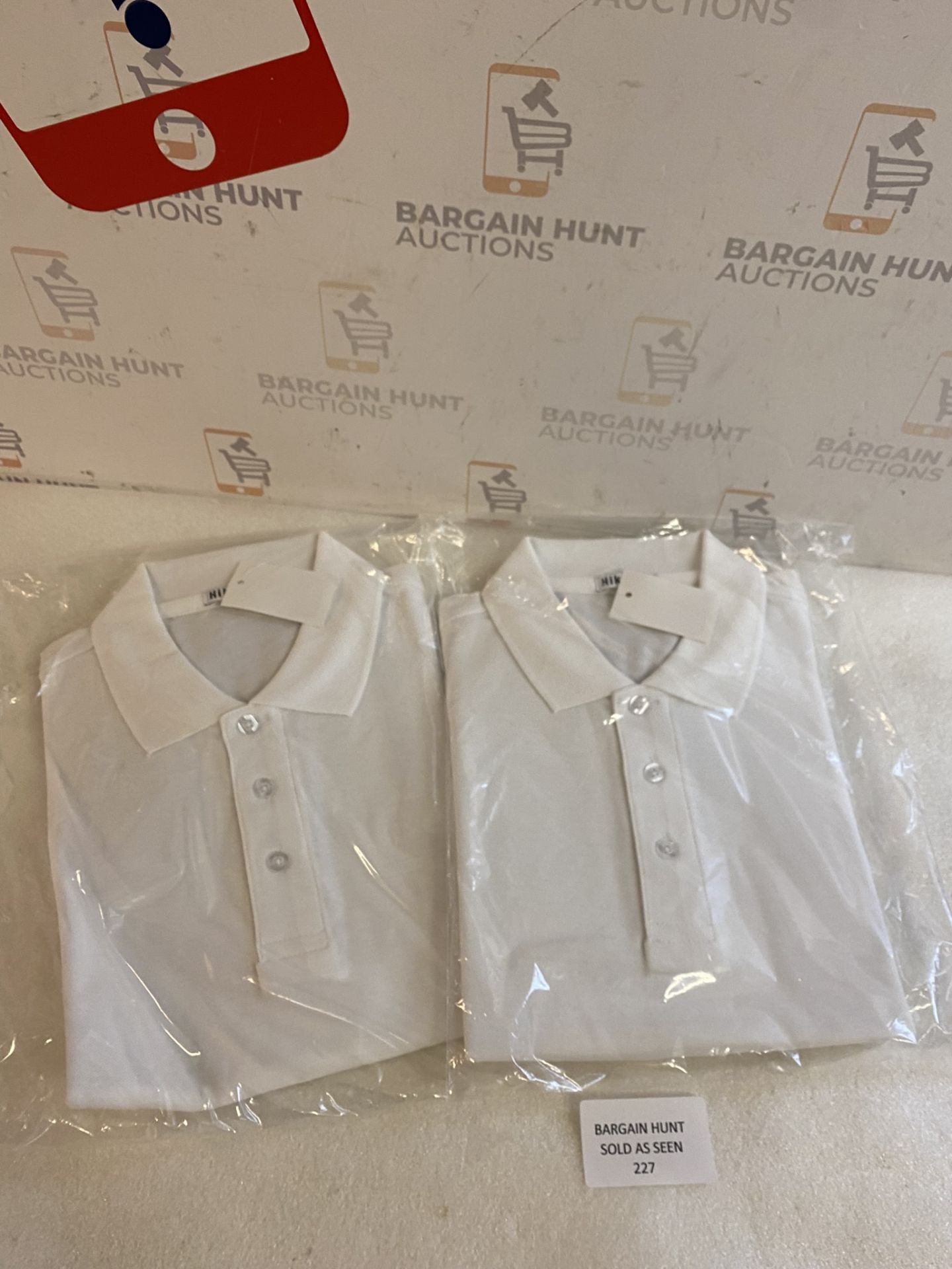 Hikaro Men's Casual Polo Shirt Short Sleeve Plain T-Shirt, Small