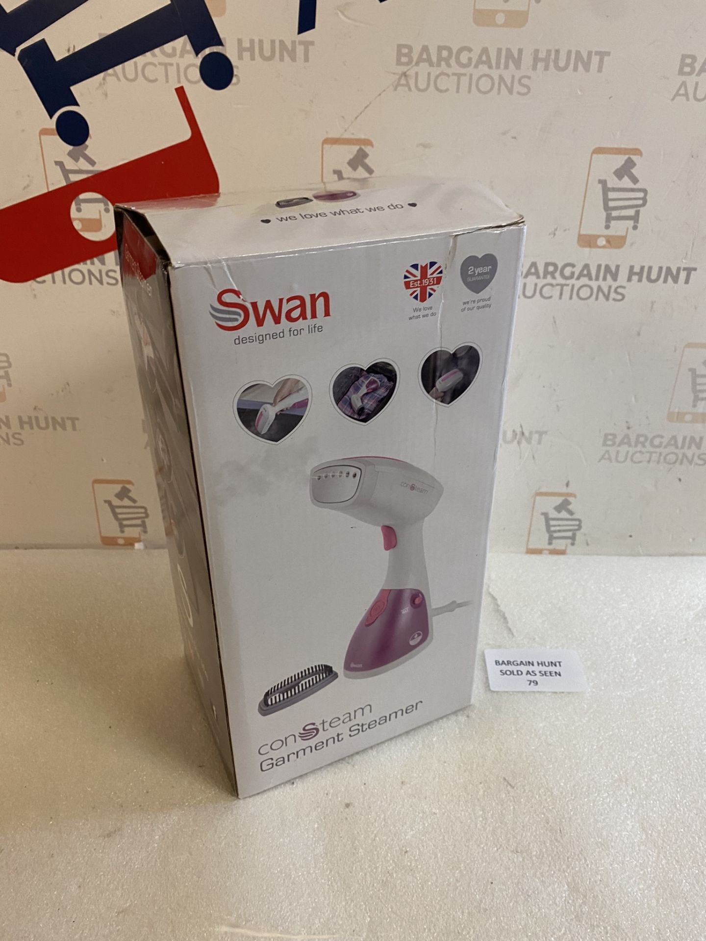 Swan SI12020N Handheld Garment Steamer Lightweight and Compact Iron RRP £21.99