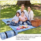 RRP £19.99 SAMEBOO Picnic Blanket Waterproof Extra Large Picnic Rug Foldable Picnic Mat