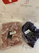 RRP £30 Set of 2 x CityComfort Women's Nightwear Super Soft Crushed Velvet Nighties, Size 10