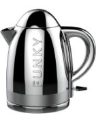 RRP £59.99 The Funky Appliance Company 1.7Litre Funky Kettle 360 Degree Swivel Base