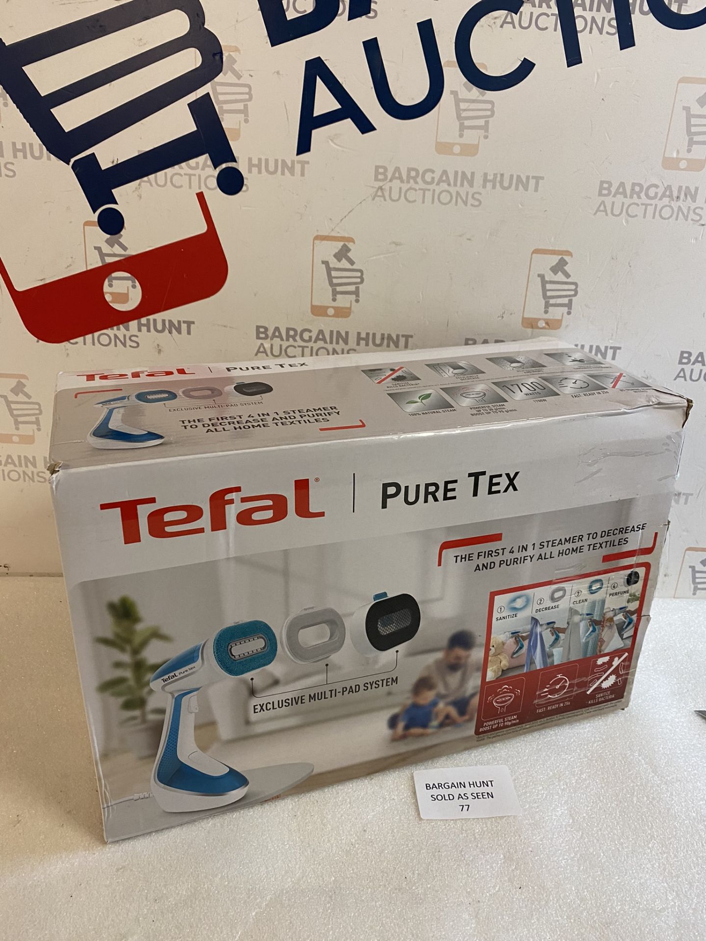Tefal Pure Tex Handheld Clothes Steamer, DT9530 RRP £84.99