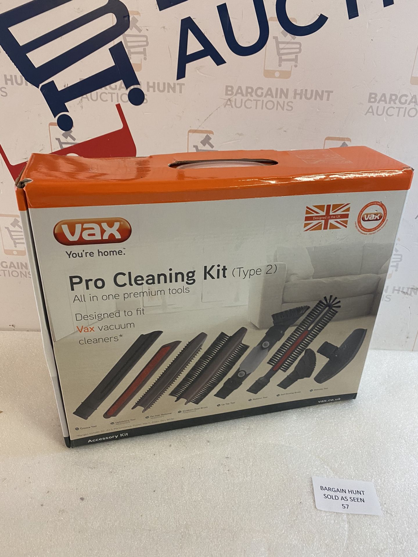 RRP £34.99 Vax 1-1-133326-00 Genuine New Type 2 Pro Cleaning Kit, Grey