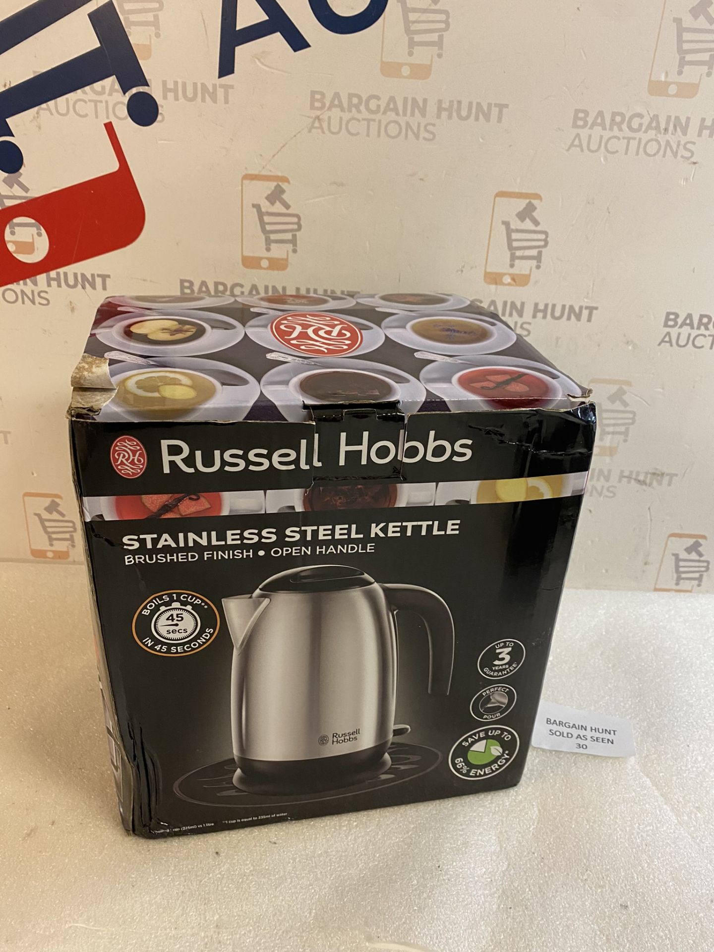 Russell Hobbs 23910 Adventure Brushed Stainless Steel Electric Kettle RRP £24.99