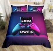 Video Game Bedding Set Gaming Comfort Printed Bedding Set, Single