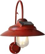 RRP £27.99 Goodeco Solar Barn Wall Light,Outdoor Wall Mount Rustic Vintage Barn Light