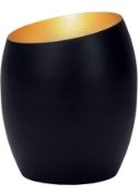 RRP £34.99 Happy Homewares Contemporary Designer Matt Black Metal Integrated LED Lamp