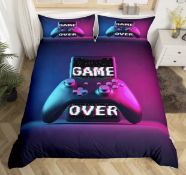 Video Game Bedding Set Gaming Comfort Printed Bedding Set, Single