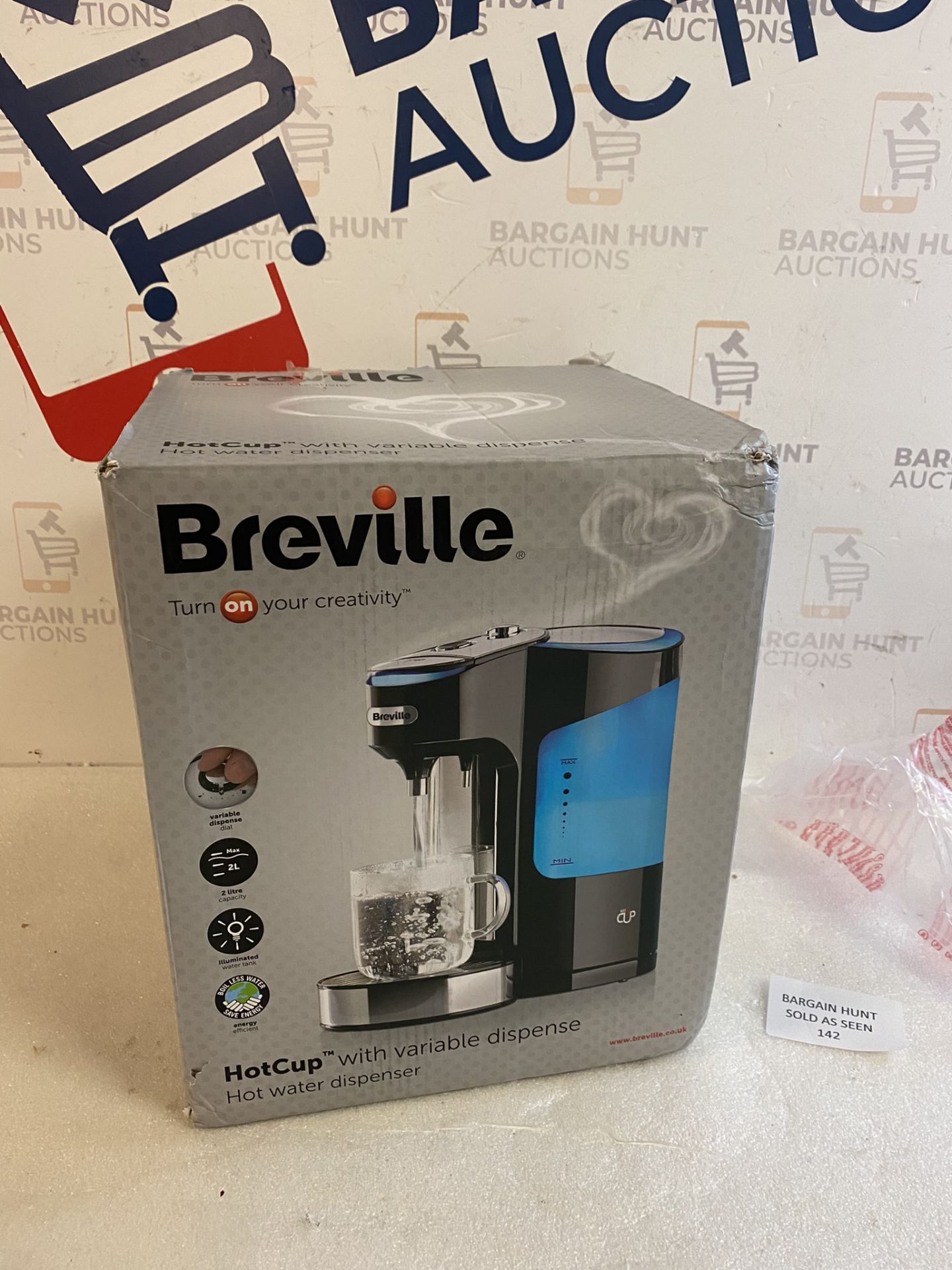 RRP £64.99 Breville HotCup Hot Water Dispenser 3kW Fast Boil Variable Dispense 2.0L