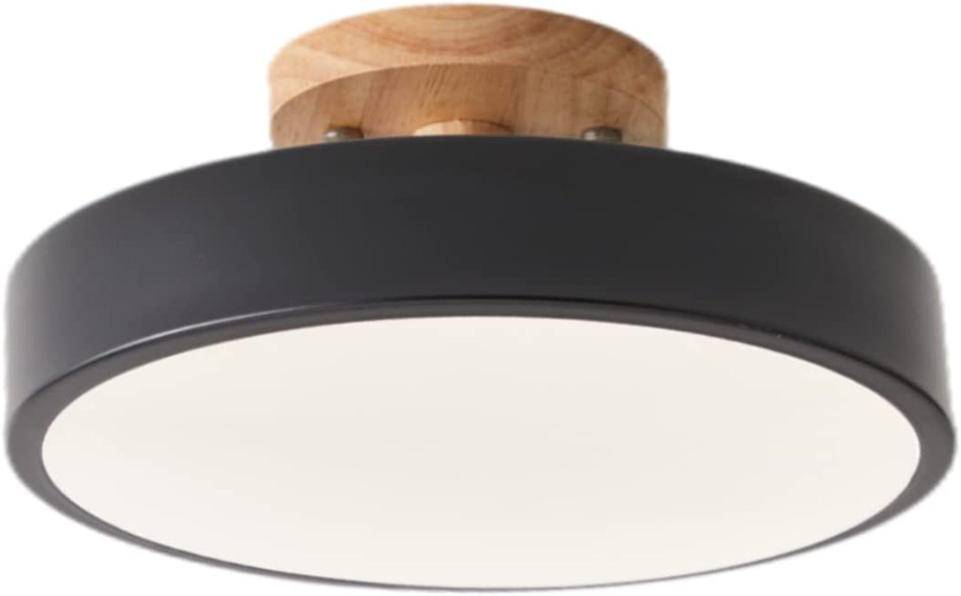 RRP £29.99 Led Ceiling Light,3 Colour Temperature Modern Wood Flush Mount Ceiling Light