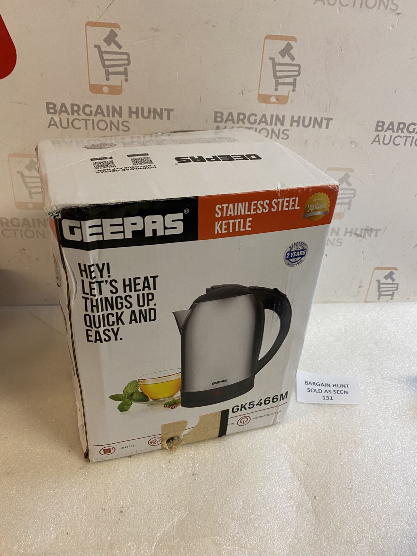 Geepas Stainless Steel Cordless Electric Kettle