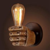 RRP £31.99 HORKEY LED Wall Light Indoor, Wall Lamp Vintage, Fist Wall Lamp