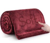 RRP £24.99 Moonlight Silk Touch Warm Flannel Fleece Blanket Luxury Throw, 200 x 240 cm