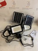 RRP £28.99 MEIKEE Solar Security Lights Outdoor Security LED Motion Sensor IP66 Waterproof