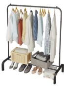 Jiuyotree Metal Clothes Rail 110cm Clothing Garment Rack RRP £26.99