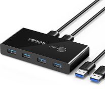 Ugreen USB 3.0 Switch 4-Port USB Switch Selector RRP £29.99