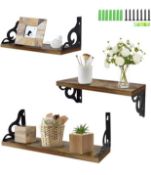 Umi Floating Shelves Rustic Wall Shelves RRP £23.99