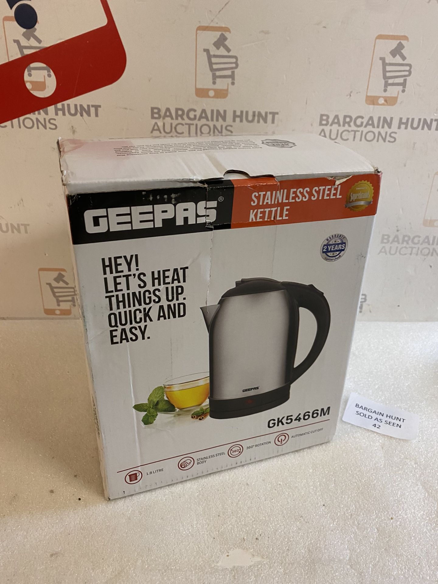 Geepas Stainless Steel Electric Kettle