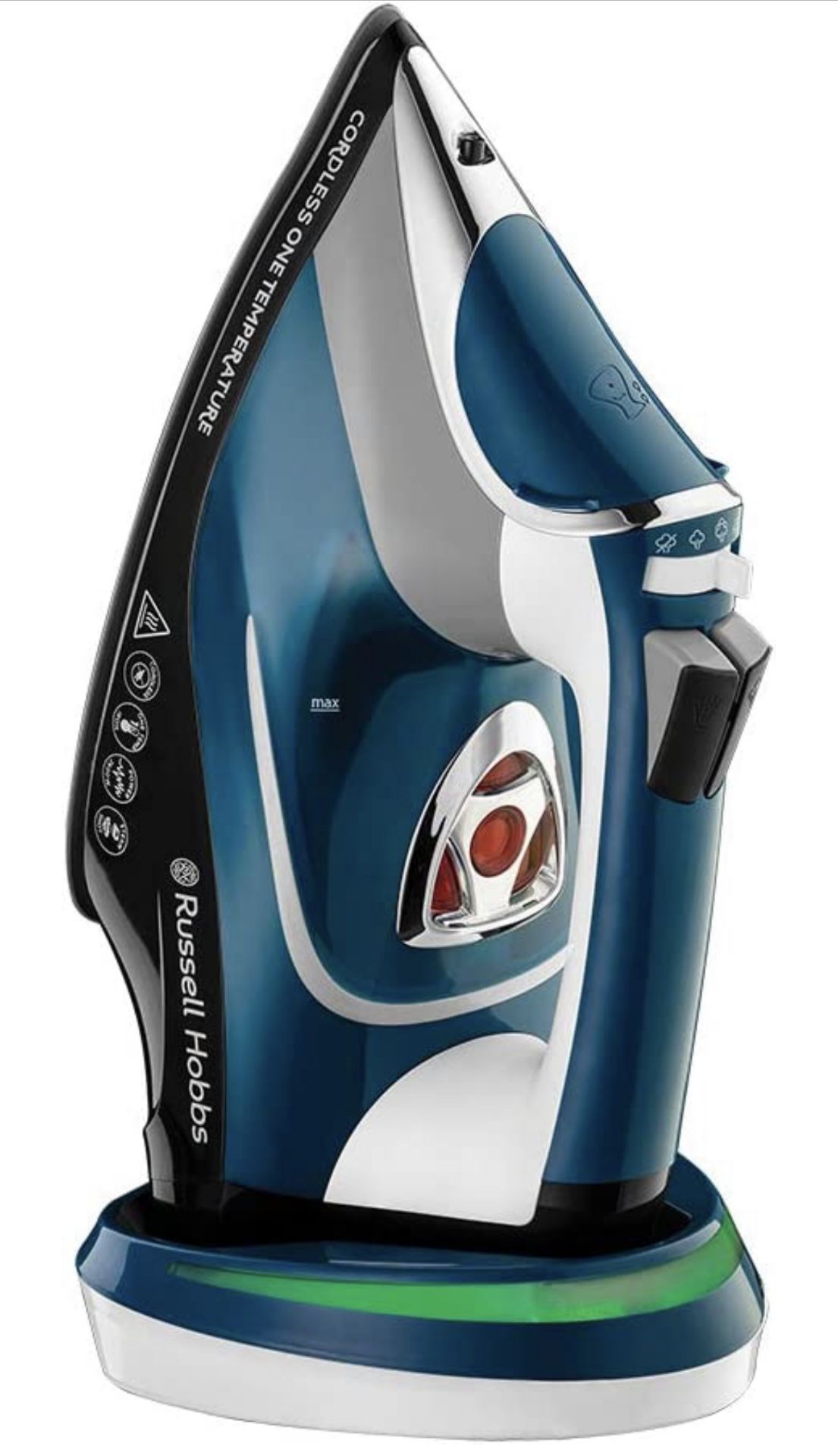 RRP £49.99 Russell Hobbs 26020 Cordless One-Temperature Steam Iron 2600W