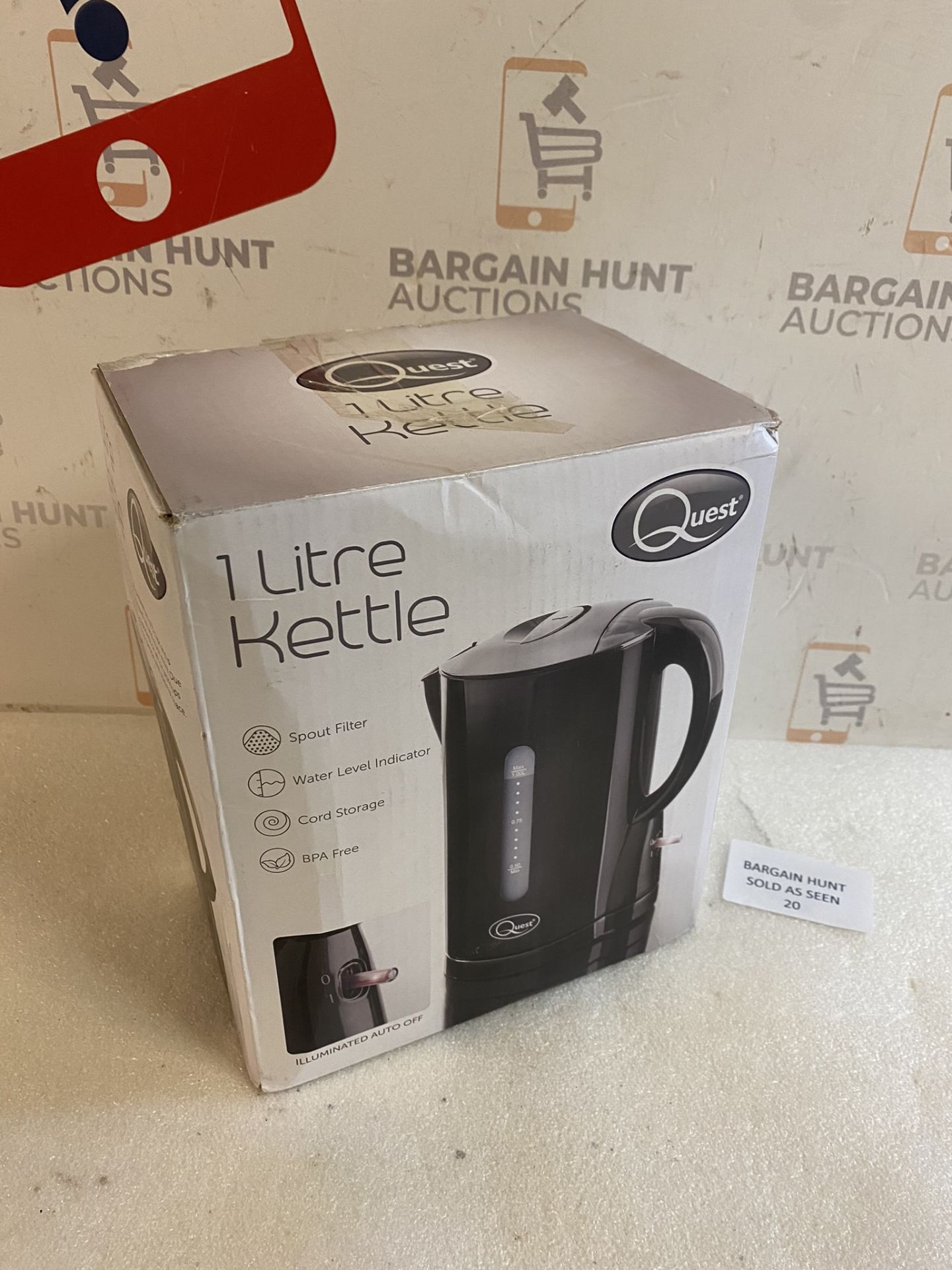 Quest 35039 1Litre Compact Electric Kettle RRP £21.99 - Image 2 of 2