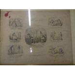 George Criukshank 'Nobody made fun of~' a comical etching plus Chinese government bond