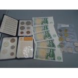 Israel coins, one pound notes a British decimal set and Australian decimal set