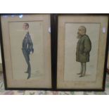 Gordon Spy prints x 2 'Lord Gerard' and 'The Arabian nights' Sir Richard Butler penciled n the