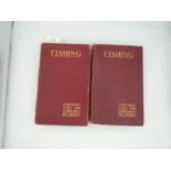 Fishing in two volumes Country life library of sport H.G Hutchinson, full illustrations in red cloth