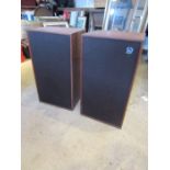 Pair of retro Teak Warfedale XP2 speakers in original box