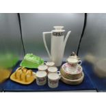 Royal Worcester Royal Garden pattern part coffee service includs 6 coffee cans and saucers and 6