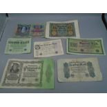 German bank notes