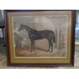 Faugh A Ballaugh 1844 St. Leger winner, framed print 22x26"