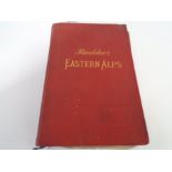 Baedeker's handbook for travellers of Eastern Alps 1911, with fold out maps and plans (and a dried