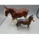 2 china horses