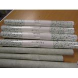 vintage Laura Ashley wall paper 4 full rolls, plus some other
