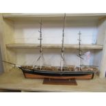 A large model of the Cutty Sark H80cm L110cm approx