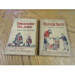 Treasure Island and Oliver Twist Told in Pictures books