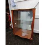 Retro mirrored back display cabinet H109cm W76cm D30cm approx