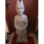 Qin warrior figure 43" tall