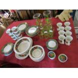 Picnic set collection in tropic design with a cool box