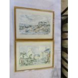2 Original framed watercolours both signed by artist