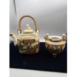 Japanese teapot and jar