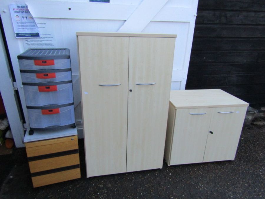 Office furniture including cupboards and drawers