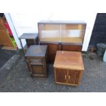 Furniture including small cupboards and retro drinks cabinet