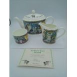 Lesley's Cats three-piece tea set by Lesley Anne Ivory for Danbury Mint
