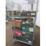 Stillage of books including vintage books