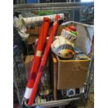 Half stillage of allsorts- kitchenware- incl Port Meirion plates- home decor items. Stillage not