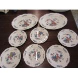 Wedgwood Williamsburg potpourri 2 x oval plates and 6 plates